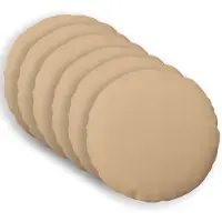 vidaXL Kussensloop 6 st HEERLEN Crèmekleurig Ø 60 cm Stof