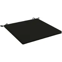 vidaXL Zitkussens SOEST 100% Polyester Zwart 60 x 60 x 3 cm