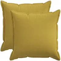 vidaXL Kussensloop 2 st HOUTEN Lichtgroen 65 x 65 cm Faux Linnen