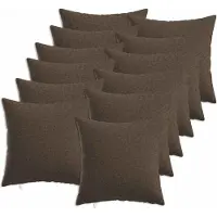 vidaXL Kussen met kussen HEERLEN 12 st Taupe Stof