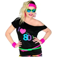 Widmann Disco shirt dames 80's neon