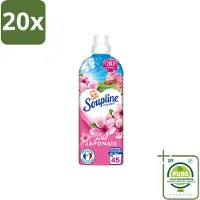 Soupline 20 x – Wasverzachter – Japanse Tuin – 950 ml - Grootverpakking - Vaatwasstrips - Wasverzachter - Zachte Wasgoed - Geur - Japanse Tuin - Rustgevende Geur