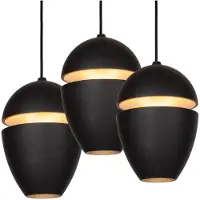 Atmooz - Ogima - Hanglamp - Zwart - 5 Lichtpunten - Verstelbare Kabels - 30 x 30 x 160 cm - Geïntegreerde LED - Dimbaar - Metaal