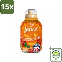 Lenor 15 x - Wasverzachter - Fresh Air Tropenzon - Ultra Geconcentreerd - 36 Wasbeurten - Grootverpakking - Vaatwasstrips - Wasverzachter - Frisheid - Wasmachine - Wasverzachter Fles - Tropische Geur