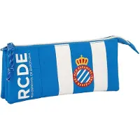 Big Buy Cooking Pennenhouder Triple RCD Espanyol, blauw en wit, 22 x 12 x 3 cm