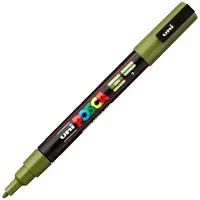 Posca Pigmentmarker - - PC-3M - Olijfgroen - Set van 6