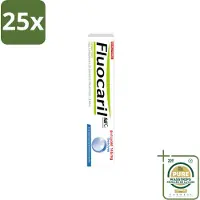 FLUOCARIL 25 x - Tandpasta - Met Fluoride - 75 ml - Wasstrips - Fluoride Tandpasta - Tanden Beschermen - Gaatjes Voorkomen - Tanden Versterken - Bi-fluoride Tandpasta