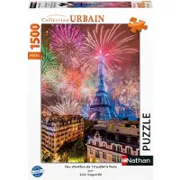 Nathan Puzzle Feu d'artifice du 14 juillet à Paris 1500 pièces