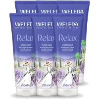 Weleda 6 x - Douchecrème Aroma Shower Relax - 200 ml - Voordeelverpakking - 6 stuks