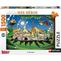 Nathan legpuzzel Asterix en Obelix - 1500 stukjes - Banquet puzzel.