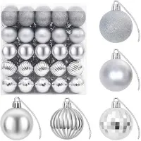 vidaXL - Kerstballenset - 100 - st - zilver - 4 - cm - Polystyreen