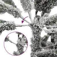 vidaXL Kunstkerstboom met kerstbal 240 cm 300 LED's Warmwit