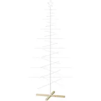vidaXL Metalen kerstboom KUOPIO 210 cm Staal Wit
