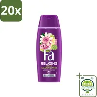 Fa 20 x – Douchegel – Mystic Moments Shea Butter & Passion Flower – 250 ml - Grootverpakking - Vaatwasstrips - Douchegel - Shea Butter - Passiebloesem - Hydraterende Douchegel - Luxe Douchegel