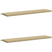 vidaXL Bankkussens SOEST 2 st 100% Polyester Beige 180 x 40 x 5 cm