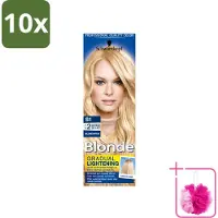 Schwarzkopf 10 x - Blondspray - Blonde Super S1 - Bulkverpakking - Blond spray - Douchemop - Zonnige look