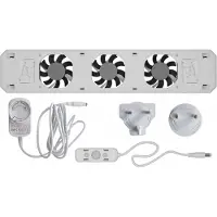 Technaxx Radiatorventilator Mono Set TX-302, energiezuinige radiatorversterker voor radiatoren en convectoren van 50-70 cm – geruisloos, automatische aan-/uitschakeling met temperatuursensor