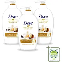 Dove 3 x - Handzeep - Pampering Care - Verzachtend - 250 ml - Grootverpakking - Vaatwasstrips - Handzeep - Shea Butter - Handen Verzorgen - Hydraterende Handzeep - Kalmerende Geur