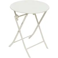 Hespéride Ronde, opvouwbare tuintafel voor 2 personen van staal – GREENSBORO