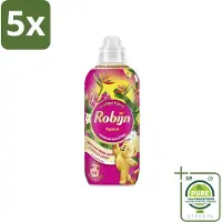 Robijn 5 x – Wasverzachter – Tropical – 765 ml - Grootverpakking - Wasverzachter - Wasgeur - Tropisch Parfum - Vezelbescherming - Slijtagevermindering