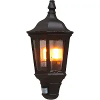 Konstsmide Zwarte buitenlamp Firenze met bewegingsmelder
