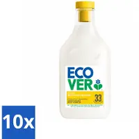Ecover 10 x - Wasverzachter - Gardenia - 1 liter - 33 wasbeurten - Voordeelverpakking - 10 stuks