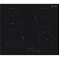 Daewoo Keramische kookplaat - DAEWOO - 4 branders - 60 cm - BH6VTF27BNM - Zwart