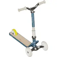 Yvolution Kinderloopfiets Classic Glider, blauw - verstelbaar stuur en opvouwbaar