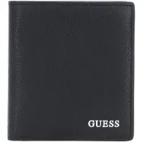 GUESS Leren Portemonnee Riviera Small Billfold Wallet With Coinpocket Black Zwart