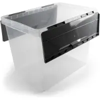 Sunware - Onyx opbergbox 40L transparant antraciet