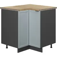 Vicco Hoekkast Fame-Line Licht blauw-grijs 80.5 cm , WB Eik, Model 50676