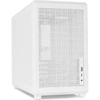 NOX Hummer REFRESH, Mini-tower, PC-behuizing, Wit, ITX, Micro ATX, SPCC, Patroon, Voorpaneel, Gaas, 16 cm
