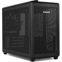 NOX Hummer REFRESH, Mini-tower, PC-behuizing, Zwart, ITX, Micro ATX, SPCC, Staal, Metaal, Mesh, 16 cm