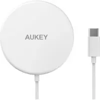 Aukey Aircore Magnetic Qi Wireless Charger 15W - wit