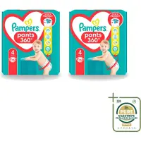 Pampers 2 x – Luierbroekjes – Baby Dry Pants Maat 4 – 25 Luiers - Wasstrips - Baby Luier - Droge Luier - Luier Voor Baby - Luier Maat 4 - Luier Voor 9-14 Kg