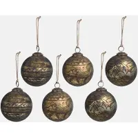 Loberon Kerstbal set van 6 Goldenblist