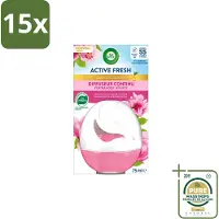 Air Wick 15 x – Luchtverfrisser – Deco Sphere Magnolia & Kersenbloesem – 75 ml - Wasstrips - Luchtverfrisser - Geur - Bloemige Geur - Magnolia - Kersenbloesem