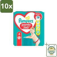 Pampers 10 x – Luierbroekjes – Baby Dry Pants Maat 4 – 25 Luiers - Wasstrips - Baby Luier - Droge Luier - Luier Voor Baby - Luier Maat 4 - Luier Voor 9-14 Kg