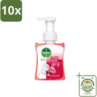 Dettol 10 x - Foam Handzeep - Rozen & Kersenbloesem - Zacht Mouse - 250 ml - Wasstrips - Handzeep - Schuimhandzeep - Antibacterieel Handzeep - Zachte Handzeep - Handzeep Rozen En Kersenbloesem