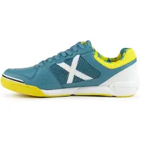 Munich Sneakers laag 'One' lichtblauw / limoen