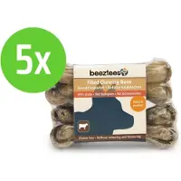 Beeztees Gevuld Kauwbot Met Bullepees 10 cm 2 Stuks - hondensnack - 5 verpakkingen