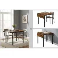 Bobbel Home Eettafel Inklapbaar - Ruimtebesparend Klaptafel, Stabiel en Stijlvol - 120x78 cm