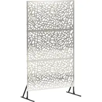 vidaXL Privacyscherm 100 x 50 x 180 cm Roestvrij staal zilver