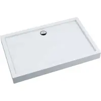 Schedpol Kronos PLUS Serie - Rechthoekige Douchebak - 120x90x14 cm - Antibacteriële Coating - Wit