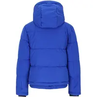 Superrebel ski-jas - kobalt blauw Skijack Meisjes Polyester Capuchon Effen - maat 176