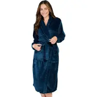 Ten Cate Basics badjas smokey teal voor Dames | Maat M