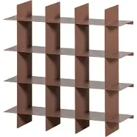 Woood Brik Wandrek - Metaal - Oudroze - 60x60x15