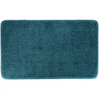Tendance Badmat Aquarius - microfiber - hoogpolig - zeeblauw - 45 x 75 cm - badkamer - antislip