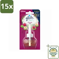 Glade 15 x - Navulling Elektrische Olie - Relaxing Zen - Zonder Houder - Wasstrips - Luchtverfrisser - Geur - Ontspanning - Geurverspreider - Elektrische Olie