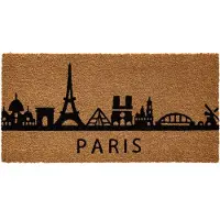 Hamat Kokosmat Paris 40 x 80 cm - Kokosmat - Deurmat Binnen - Kokos Deurmat - Geïmplanteerd - Vinyl Onderzijde